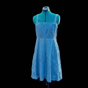 GAP Denim Dress Blue Sleeveless A-Line Casual Jean Dress